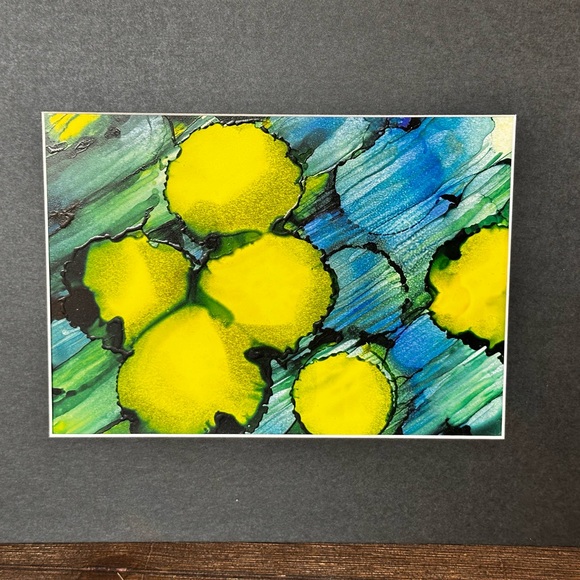 Hand crafted original abstract alcohol ink wall decor painting - Picture 12 of 13